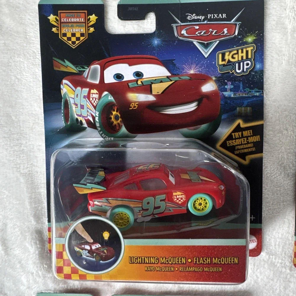 2026 Disney Pixar Cars Race To Celebrate Light Up Complete Set of 6